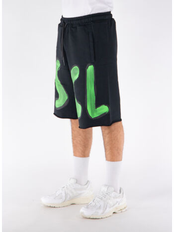 SHORTS BIG LOGO, NERO, small