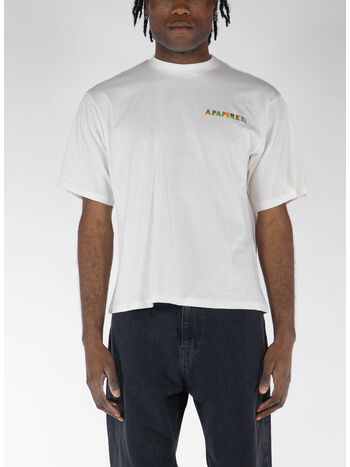 T-SHIRT CON STAMPA POSTERIORE, 013 CREAM, small