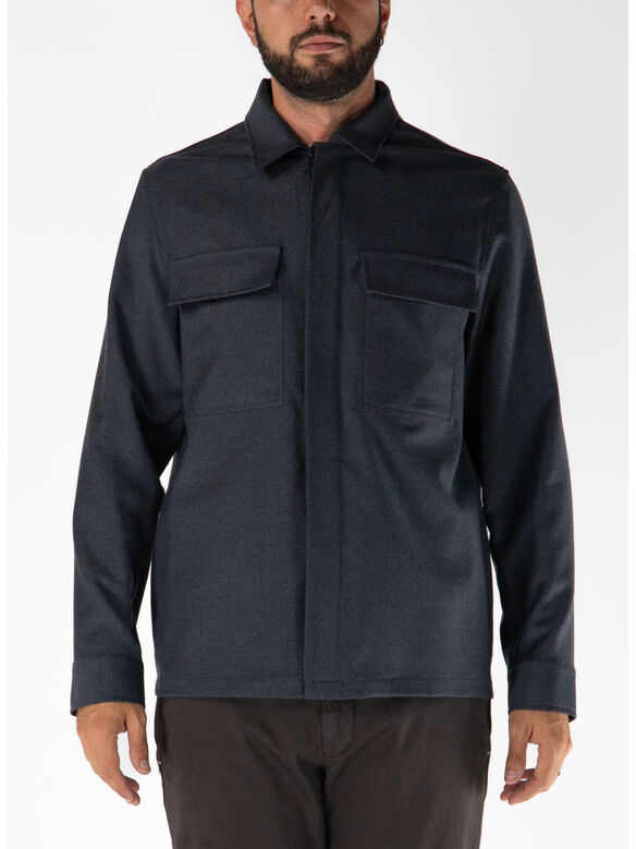 CAMICIA BRUGES, 855 ANTRACITE, medium