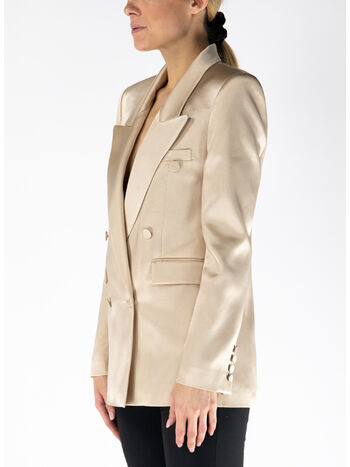 GIACCA BLAZER DOPPIOPETTO, 1332 ECRU, small