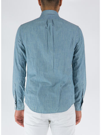 CAMICIA IN DENIM CHAMBRAY, CHAMBRAY, small