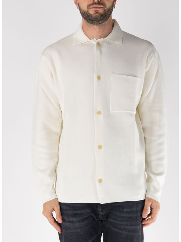 CAMICIA IN MAGLIA CON TASCA, 020, medium