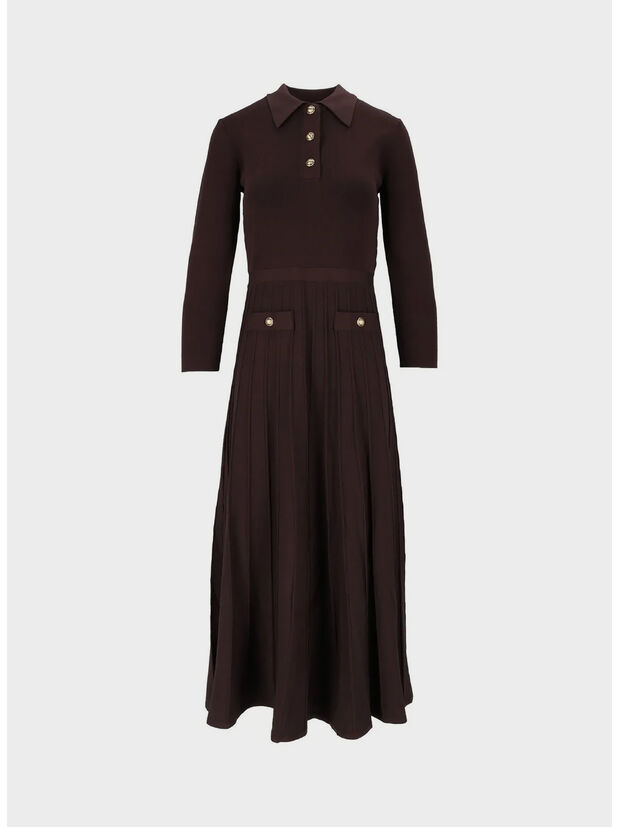 ABITO POLO FLARE MINI, 201 CHOCOLATE, large