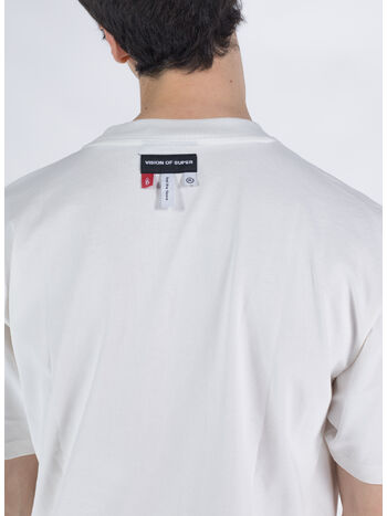 T-SHIRT WITH IN LOVE PANDY PRINT, OFF WHITE, small