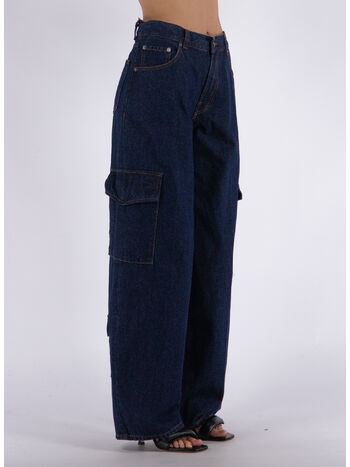 JEANS BETHANY CARGO, L0693 BLUE RINCE, small