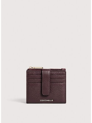 PORTAFOGLIO METALLIC SOFT  LEATHER, W20 BRUNETTE, small