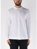 CAMICIA IN MAGLIA A MANICHE LUNGHE, 000 BIANCO, thumb