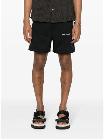 SHORTS SPORTIVI CON LOGO, 1003 BLACK OFF WHITE, small
