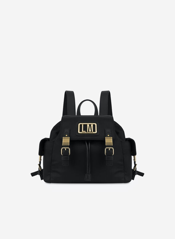 ZAINO IN NYLON LM, 000NERO, medium