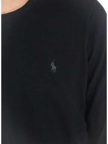 MAGLIONE GIROCOLLO, POLO BLACK, small