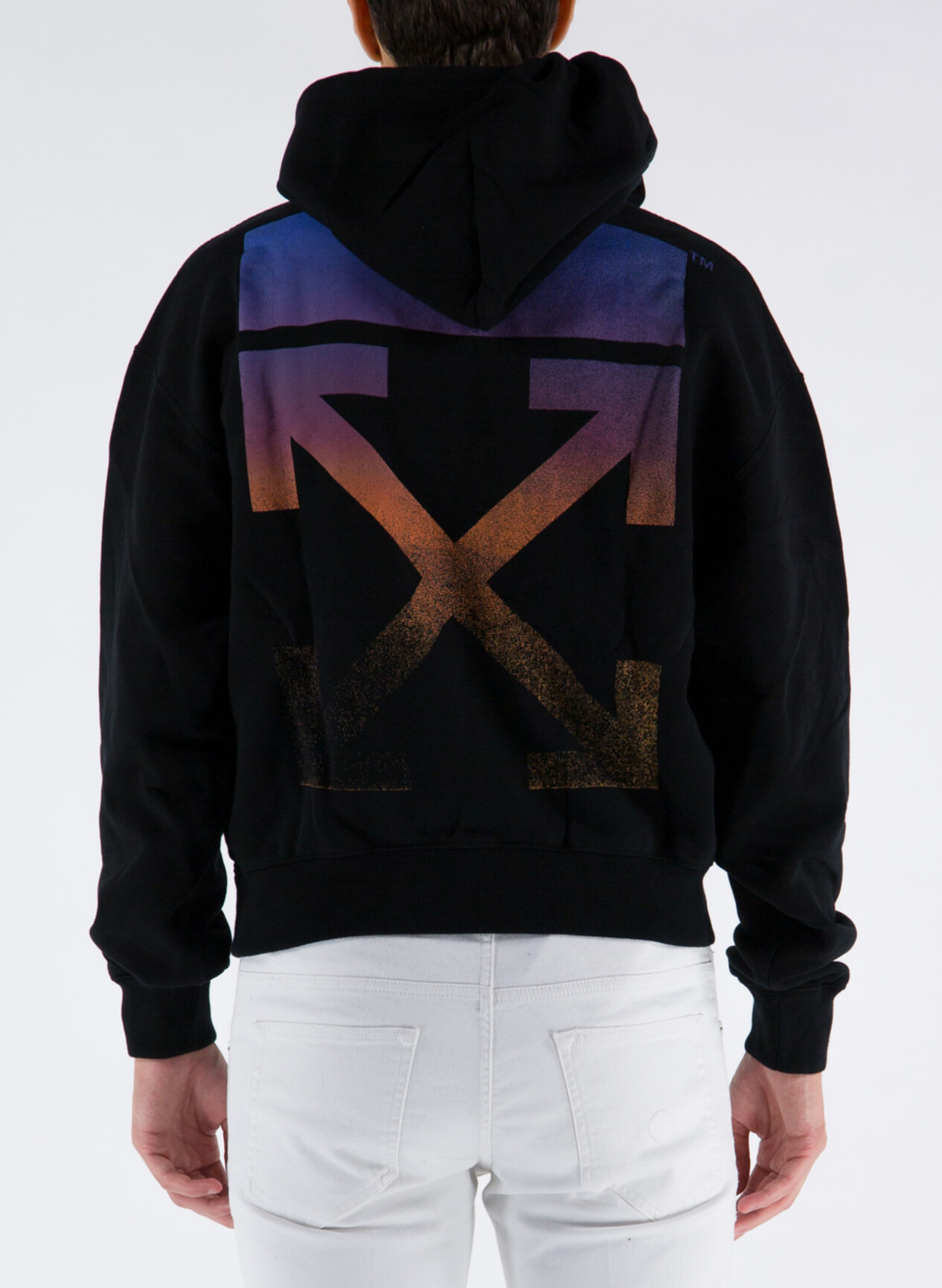 OFF-WHITE FELPA DEGRADE ARROW OVER HOODIE Multicolor, Nero Uomo | Selecteur