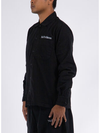 CAMICIA NO MINI PROBLEMO UNIFORM, BLK BLACK, small