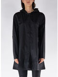 GIACCA CON CAPPUCCIO A-LINE IMPERMEABILE, 01 BLACK, thumb