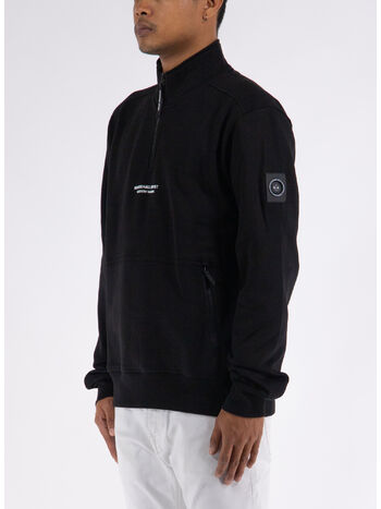 FELPA SIREN 1/4 ZIP, 001 BLACK, small