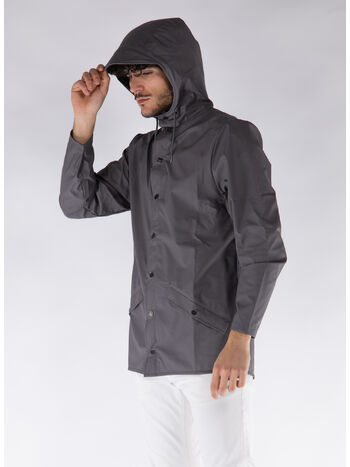 GIACCA IMPERMEABILE CON CAPPUCCIO UNISEX, 13 GREY 13GREY, small