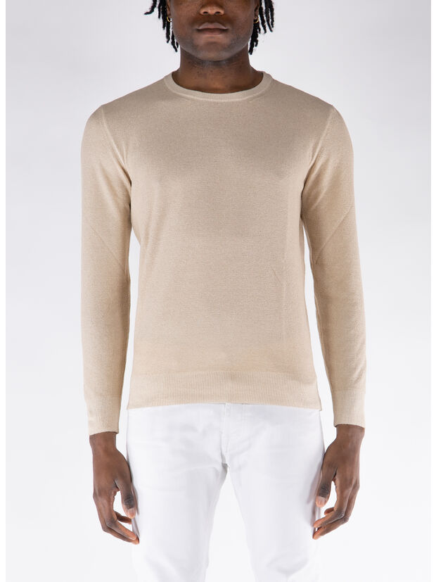 MAGLIONE GIROCOLLO, 27 CREMA, large