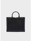 BORSA TOTE CON MOTIVO TESTURIZZATO, 110 NERO, thumb