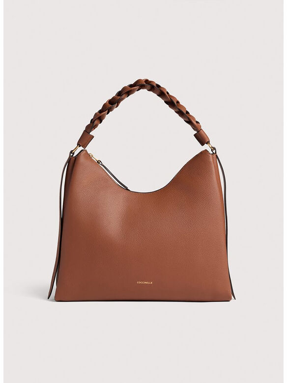 BORSA BOHEME MEDIUM, 682 COGNAC/NOIR, medium
