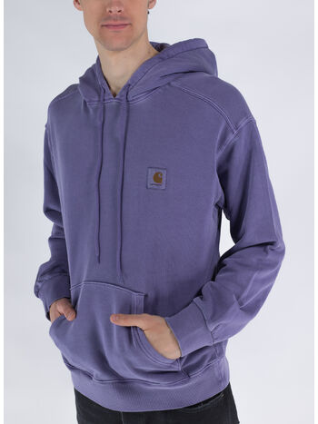 FELPA NELSON CON CAPPUCCIO, 1D3GD ARRENGA GARMENT DYED, small