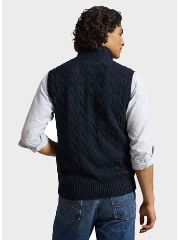 GILET FULL ZIP, HUNTER NAVY W/ C8135 PP, small