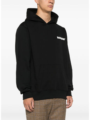 FELPA HOODIE ICONIC SMILE UNISEX, 110 NERO/BLACK, small
