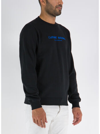 FELPA CON LOGO, NERO, small