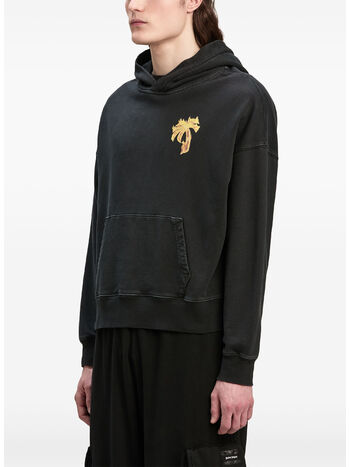 FELPA HOODY BURNING PALM, 1076 BLACK/GOLD, small