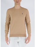 MAGLIONE GIROCOLLO, CAMEL MELANGE, thumb