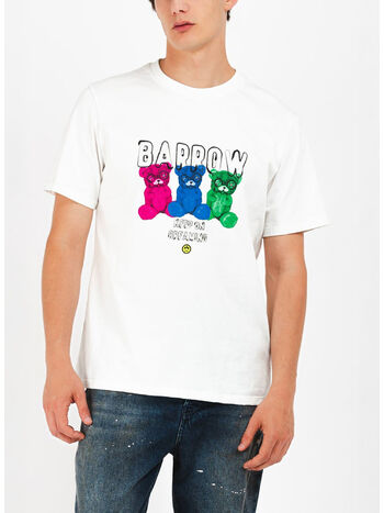 T-SHIRT OVERSIVE CON STAMPA UNISEX, 002 OFFWHITE, small