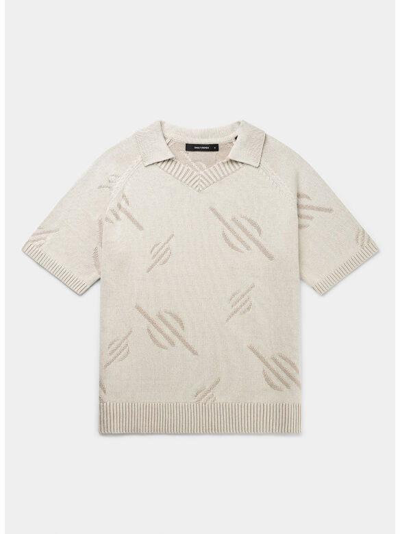 POLO KNIT MONOGRAM, GARDENIA, medium