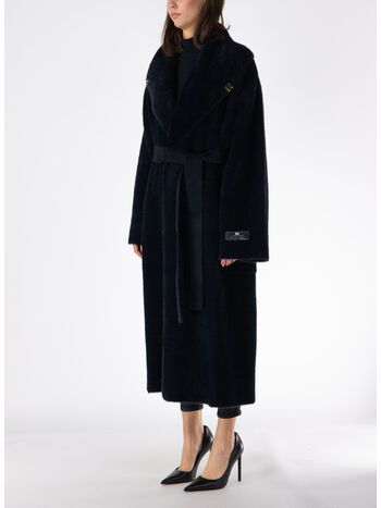 CAPPOTTO VESTAGLIA IN MAGLIA, 110 NERO, small