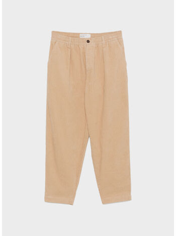 PANTALONE SPORTIVO PLISSETTATO, FAWN, small