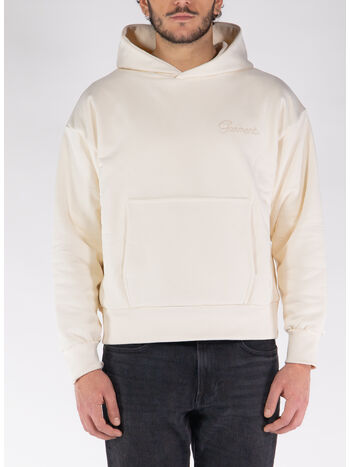 FELPA HOODIE DOUBLE LAYER, GW018 HEAVY CREAM, small