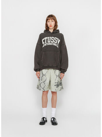 FELPA HOODIE INTL RELAXED UNISEX, WASHED BLACK, small