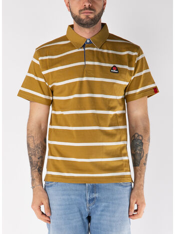 POLO A RIGHE IN JERSEY, 225 KHAKI, small