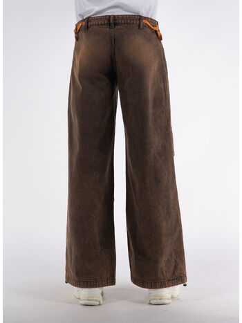 PANTALONE ACID LOW RISE FLARE, ORG ORANGE, small