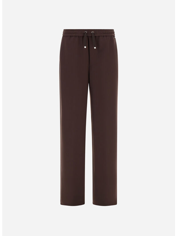 PANTALONE IN TESSUTO, 8800 MARRONE SCURO, large