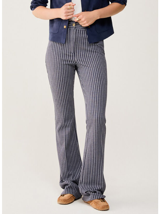 PANTALONE IN JERSEY, 003 GESSATO BLU, large