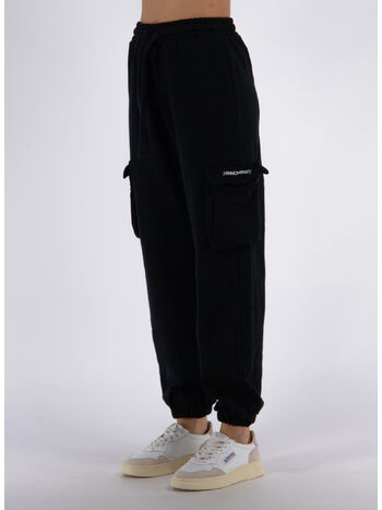 PANTALONE JOGGER CON TASCHE, NERO, small