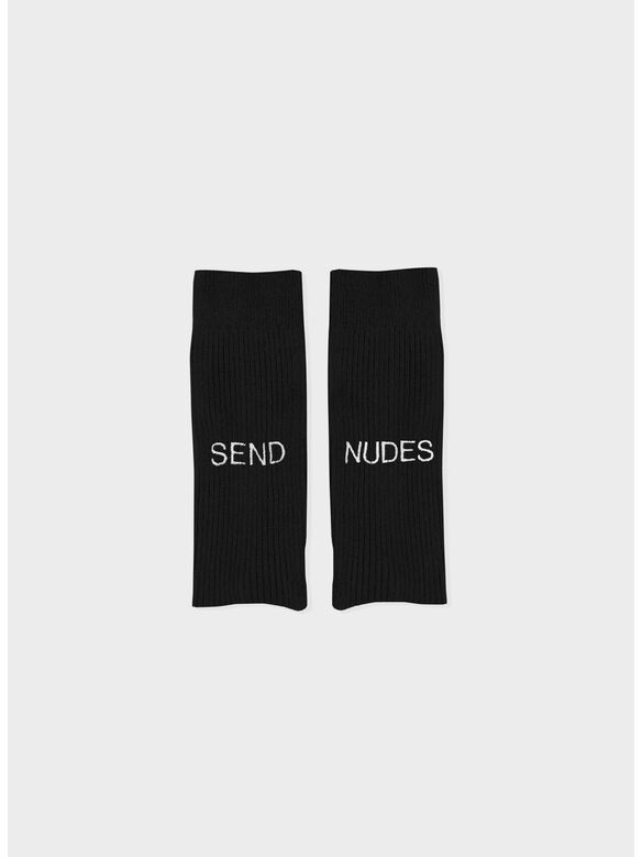 CALZINO SEND NUDES, BLACK, medium