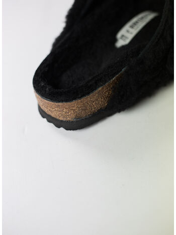 CIABATTA ARIZONA BIG BUCKLE SHEARLING, BLACK GOLD, small