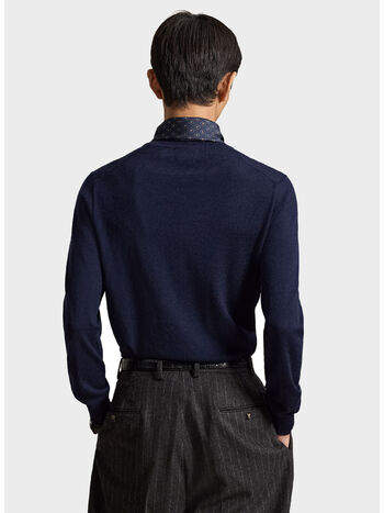 MAGLIONE GIROCOLLO, HUNTER NAVY, small