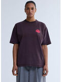 T-SHIRT LOGO, WALNUT/DEEP RED, thumb