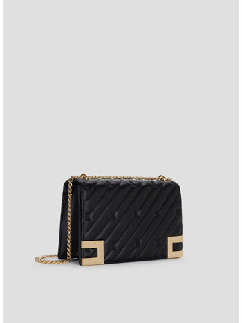 BORSA GRANDE MATELASSÉ CON TRACOLLA, 110 NERO, small