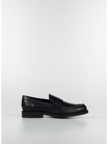 SCARPA MOCASSINO IN PELLE, B999 NERO, small