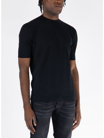 T-SHIRT GIROCOLLO, 990 NERO, small