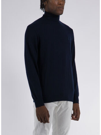 PULLOVER A COLLO ALTO, HUNTER NAVY, small
