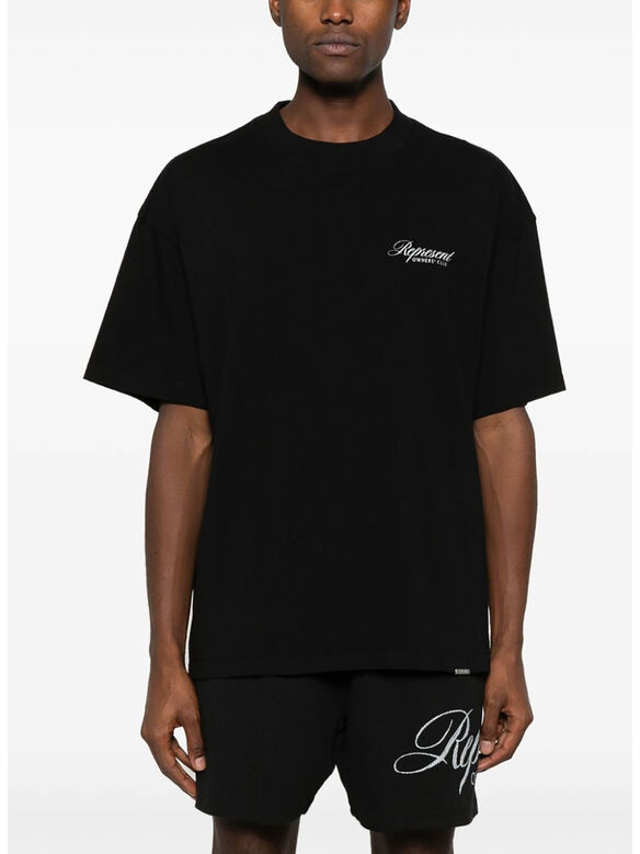 T-SHIRT OWNERS CLUB SCRIPT, BLACK, medium