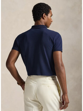 POLO IN PIQU&Eacute; STRETCH CUSTOM, REFINED NAVY/C1730 SMOKE, small