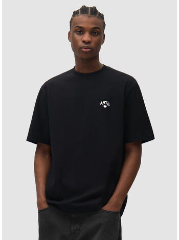 T-SHIRT HEART, 1 BLACK, small